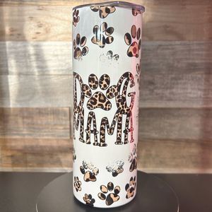 Leopard Print Dog Mama Bluetooth Speaker Tumbler